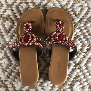 Ann Marino beaded sandals